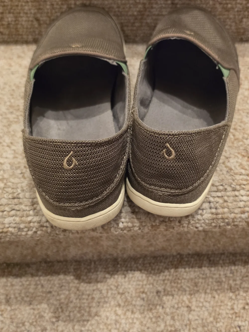 Olukai Nohea Mesh Loafers Men's 12 Mustang/Lime Peel Casual Slip On Shoes